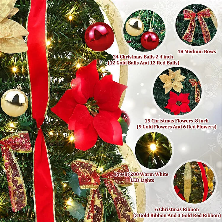 Decorazione di Albero di Natale Pieghevole