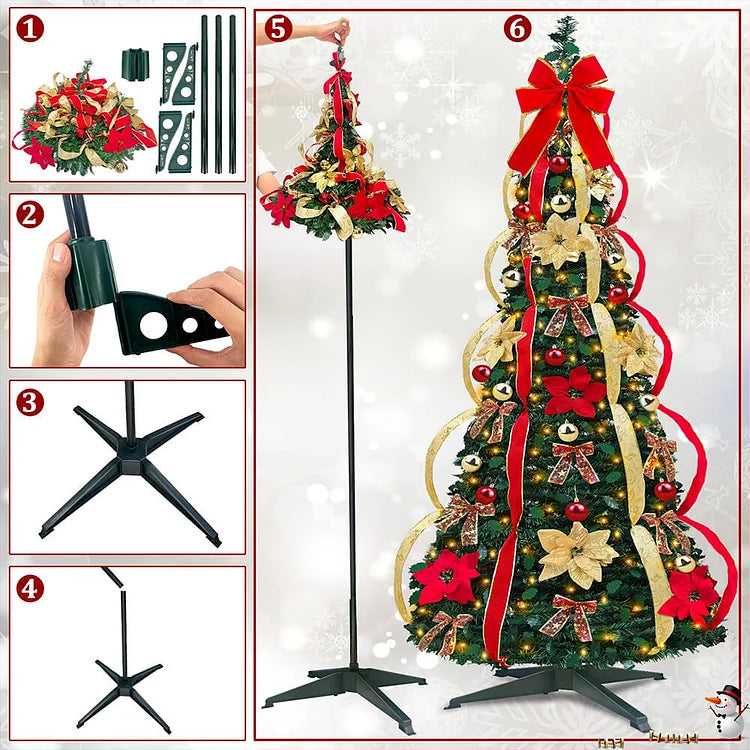 Decorazione di Albero di Natale Pieghevole